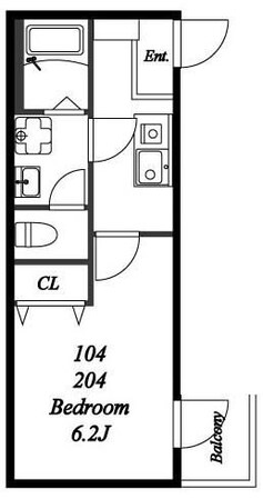 モダンコート祖師谷の物件間取画像